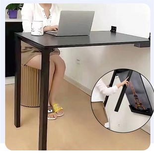 方管桌子腿铝合金铰链折叠脚桌腿支架创意房车支撑柱子吧台餐台脚