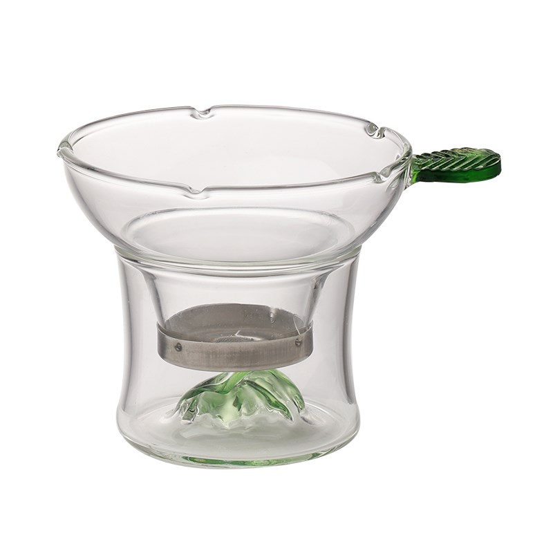 天福彼物玻璃茶漏茶滤网滤茶器茶水分离功夫茶具配件