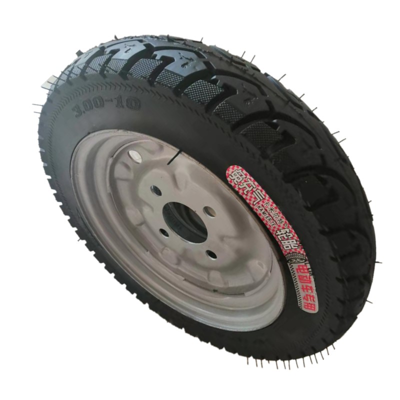 3.00a-10实心胎 三轮车免充气轮胎老人代步车 电动车轮胎防扎外带