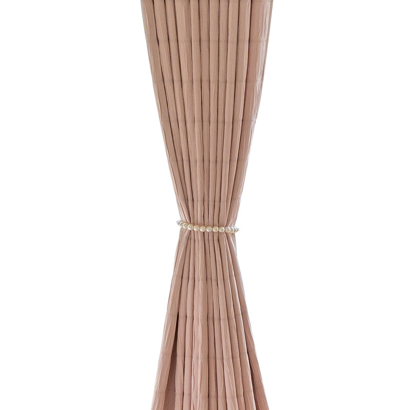 田园风粉格子儿童房窗帘成品定制女孩卧室少女公主风温馨飘窗遮光