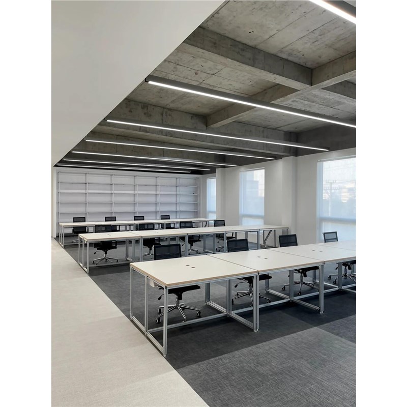 铝型材办公桌培训台海洋板长书桌桦木大板工作室桌子会议桌电脑桌