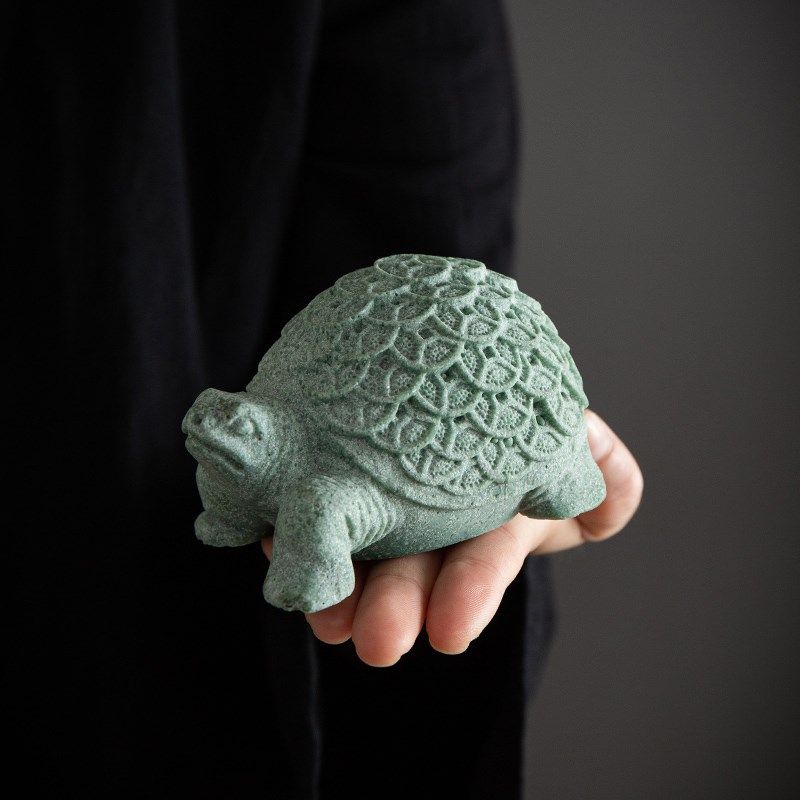 青砂石国风招财金钱龟摆件鱼缸造景家居装饰创意送礼精品茶宠高端,餐饮具,茶宠摆件,淘宝优惠券,粉丝福利购,淘宝优惠卷