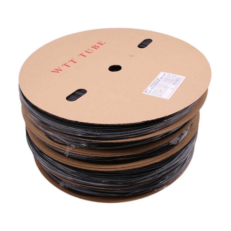 沃尔WTT绝缘电工用电缆电线热缩管黑色套管1mm-30mm切管