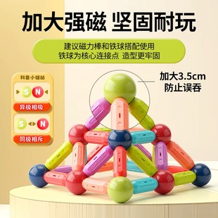 磁力棒儿童宝宝磁吸性拼图2玩具0到3岁到6岁益智男女孩子生日礼物