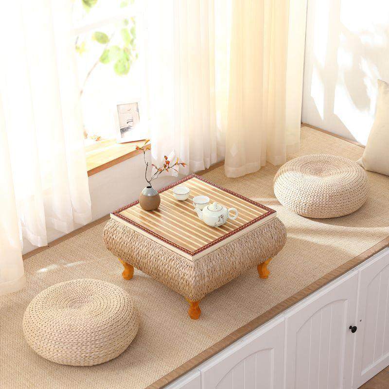 飘窗小桌子民宿榻榻米小茶几草编藤编矮桌正方形炕桌可储物窗台桌,自行车/骑行装备/零配件,更多零件/配件,淘宝优惠券,粉丝福利购,淘宝优惠卷