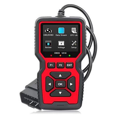 V519OBD2Scanner彩屏10种语言彩屏可打印汽车故障诊断仪