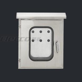 双层门电控箱 250mm IP55室外防水箱 400 联谷不锈钢内外门箱300