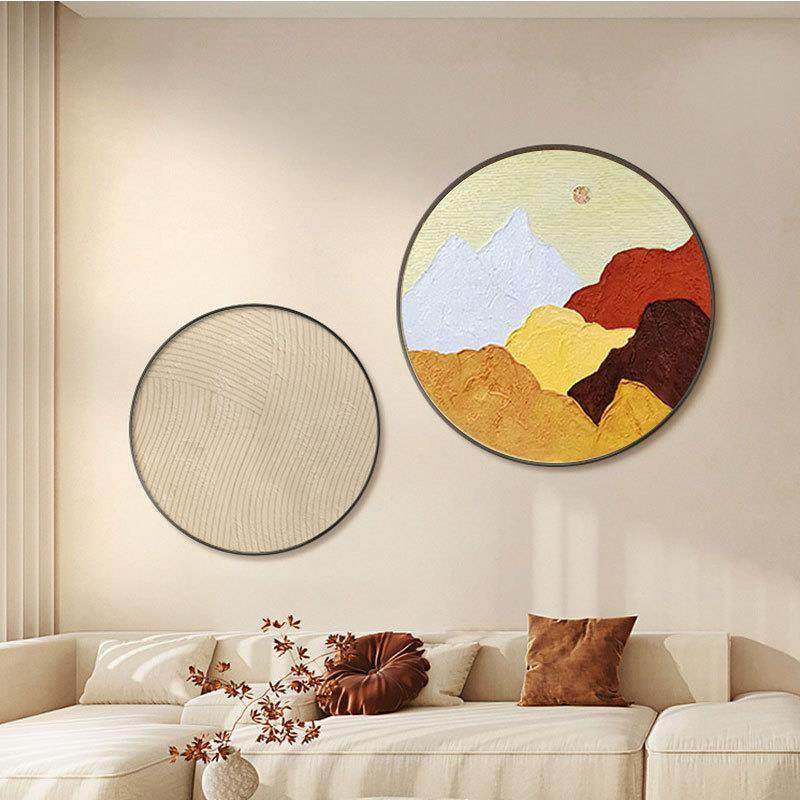 纯手绘肌理画玄关客厅餐厅抽象风景装饰画圆立体现代艺术简约油画,机械设备,其他机械设备,淘宝优惠券,粉丝福利购,淘宝优惠卷