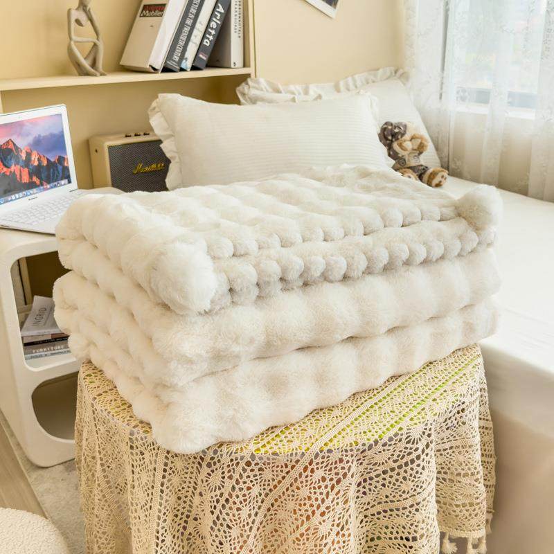 新款仿濑兔绒毛毯兔毛毯泡泡绒毯子双面加厚办公室午睡毯沙发盖毯,纺织面料/辅料/配套,纺织机械配件,淘宝优惠券,粉丝福利购,淘宝优惠卷