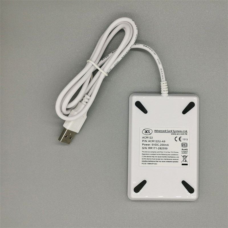 香港龙杰ACR122U-A9 可开发 门禁M1水卡电梯卡IC读卡写器复制NFC