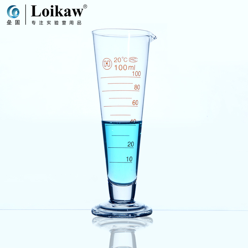 玻璃三角量杯 刻度锥形量杯量筒5 10 20 25 50 100 2W50 500m