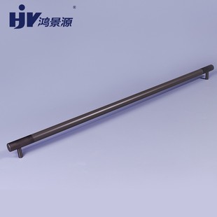 一字轻奢简约铝材白色600mm长拉手衣柜门橱柜把手高定家具五金