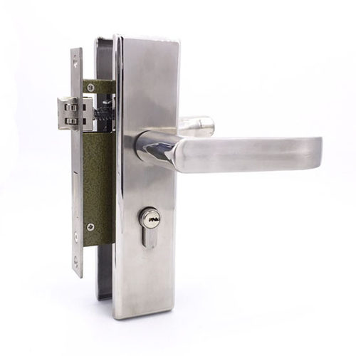 老款16558孔距木门锁体304不锈钢门锁双舌室内卧室房门锁具把手