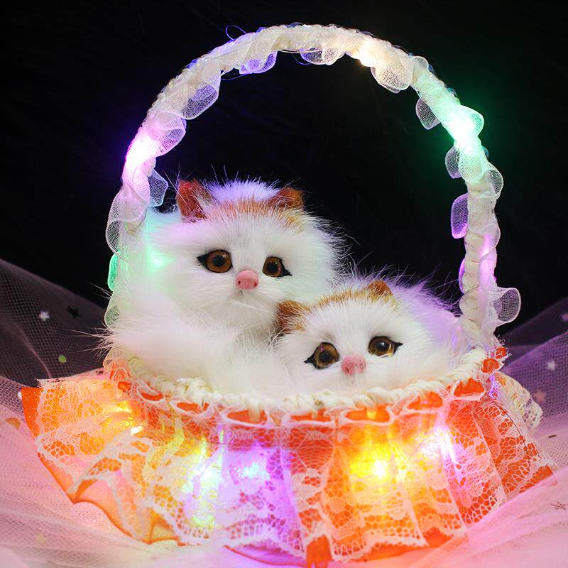 子叫母会猫仿真小猫咪毛绒玩具带仿真/动物玩偶