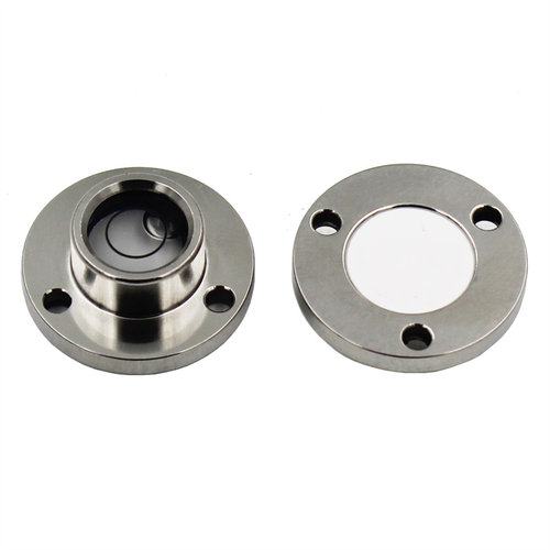 迷你小型不锈钢法兰盘水平仪高精度水平气泡珠水准泡28x16Zx11mm