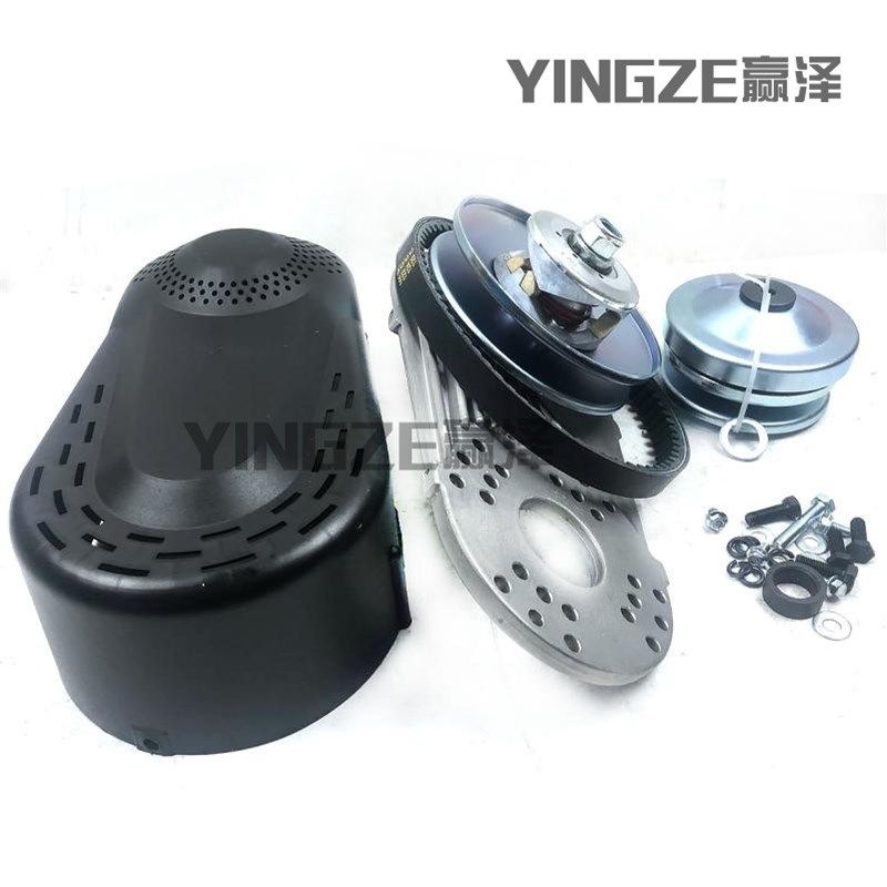 改装Go-kart四轮卡丁车168F发动机离合器CVT传动配件轴齿轮420