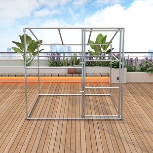 镀锌钢管落地户外室外防风花架遮阳雨棚爬藤葡萄架定制保温架子