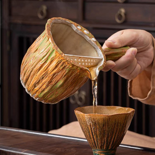 特色手工煮茶器罐罐茶复古鎏银罐罐壶 围炉煮茶 陶瓷泡茶壶茶具