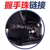 8寸脚手架轮静音聚氨酯推车轮 双铃 板车轮子抗冲击万向轮重型5