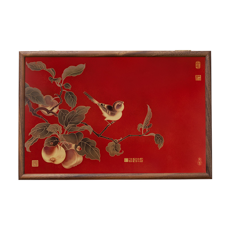 现代简约电箱装饰画多媒体箱弱电闸开H关遮挡中式轻奢壁画平安喜