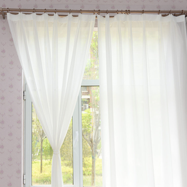 2021年新款雪纺纱白色半透现代简约卧室书房客厅阳台落地定制窗纱,居家布艺,定制窗帘,淘宝优惠券,粉丝福利购,淘宝优惠卷