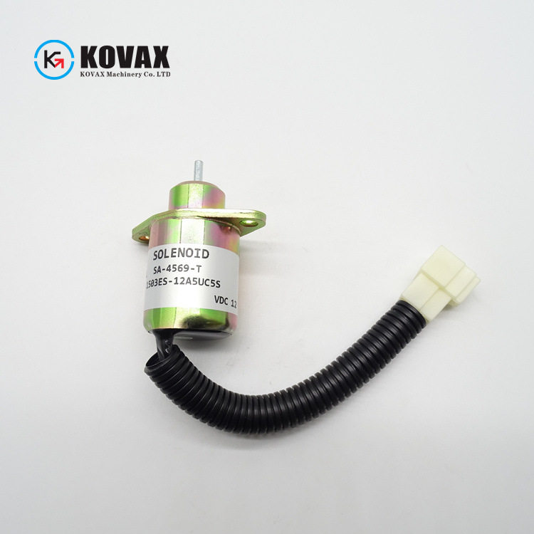 SA-4569挖掘机熄火开关1503ES-12A5UC5S熄火电磁阀D1005 V1205