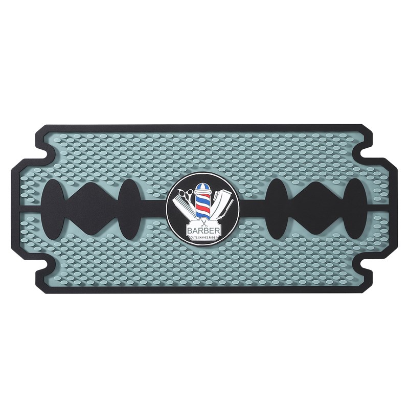 发型师美发工具油头电推剪防滑垫理发剪刀推子收纳垫子梳子摆放垫