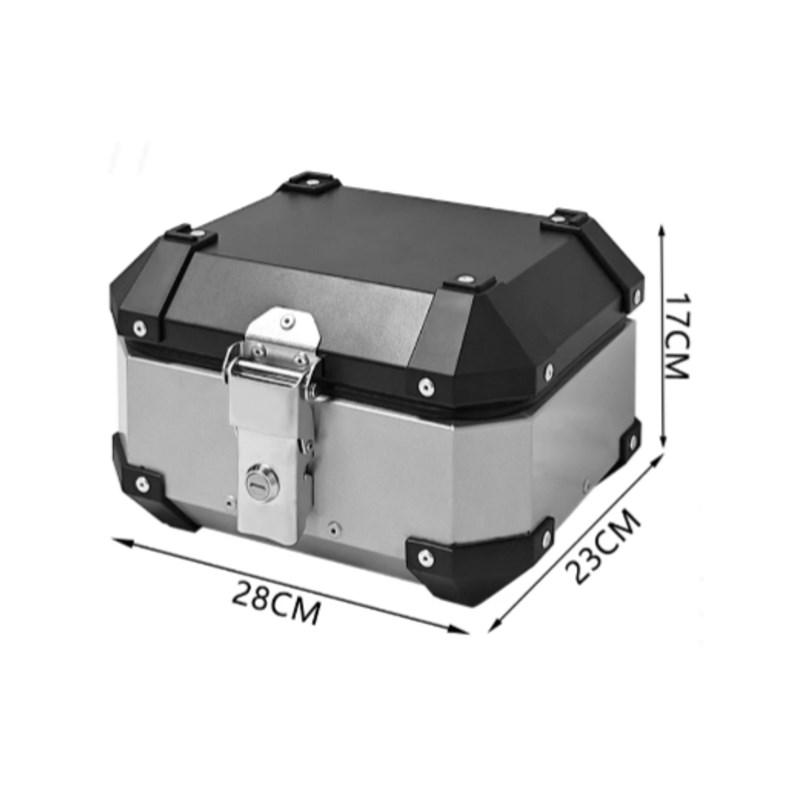 摩托车小号铝合金尾箱10L户外电动车后备箱踏板5LV通用尾箱工具箱