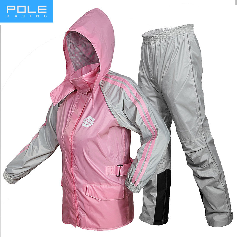 POLE雨衣透气薄款舒适男女通用摩托车电动车雨衣自行车雨衣分体