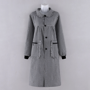 加长正穿棉布长袖 洋派工作服 围裙家用厨房做饭透气耐磨罩衣女时尚