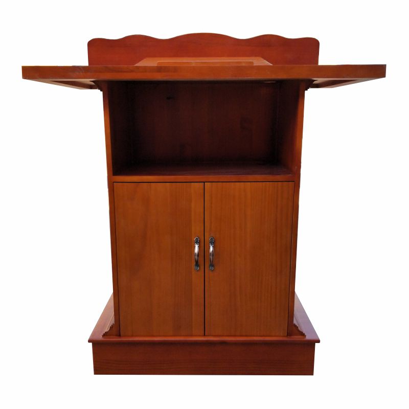 新款实木木质教桌堂会演讲桌讲台圣F台整体发货 支持定制 包邮