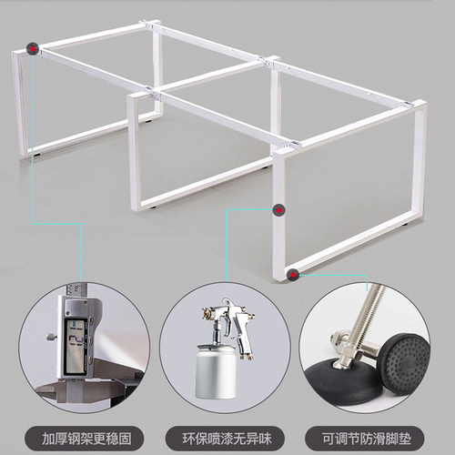 办公家具卡四人位财务屏风工位职员办公桌椅组合简约现代4人位桌