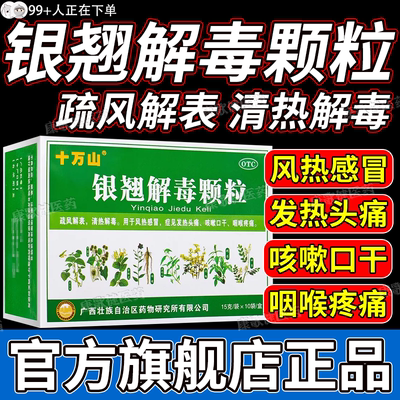 银翘解毒颗粒儿童成人清热解毒的片精制风热感冒官方旗舰店hd