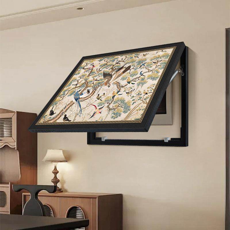 法式中古风弱电源遮挡挂画免打孔高级感配电盒液压电表箱装饰画,金属材料及制品,金属加工件/五金加工件,淘宝优惠券,粉丝福利购,淘宝优惠卷