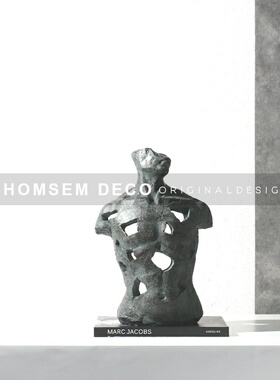 现代轻奢半身人物雕塑软装饰品家居酒店售楼处玄关电视柜雕像摆设