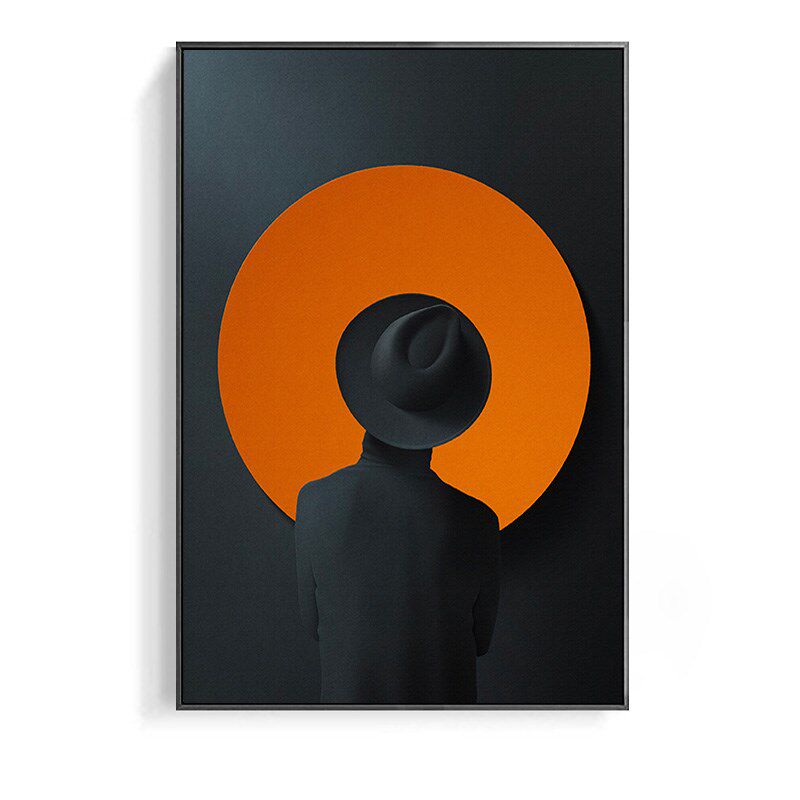 现代简约轻奢时尚创意人物装饰画落地客厅沙发餐厅玄关办公室挂画