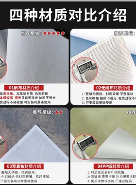 国潮红色油画背景布中国红婚庆拍照背景布节日拍摄背景影楼道具MH