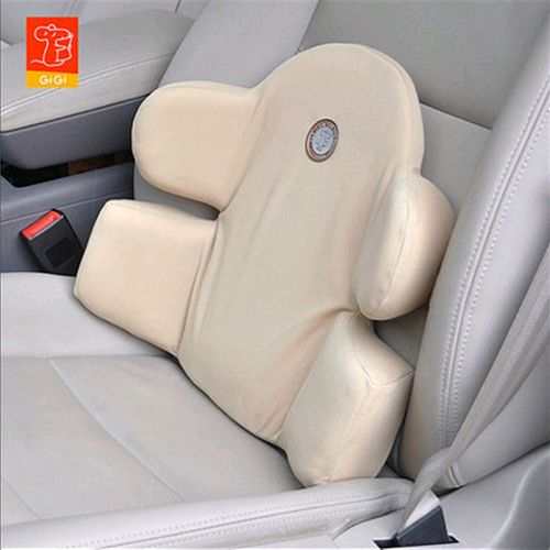 gigi吉吉薄款汽车腰靠记忆棉轿车座椅靠背垫护腰 四季车坐腰枕