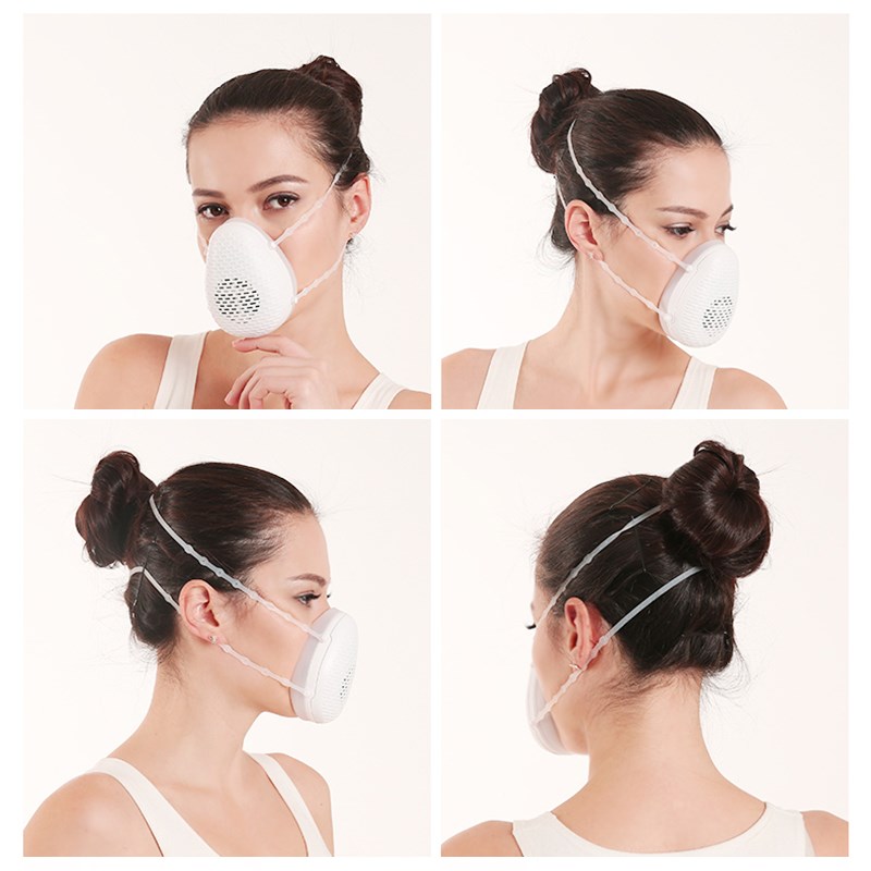 迈盾202口罩电动送风口罩防雾霾孕妇专用活性炭防异味