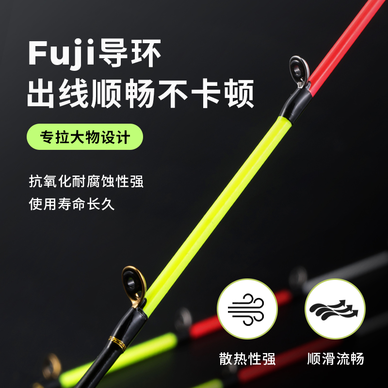 桥筏重铅竿稍全瓷纳米玻u纤竿稍抗风筏钓竿稍13陶瓷导环