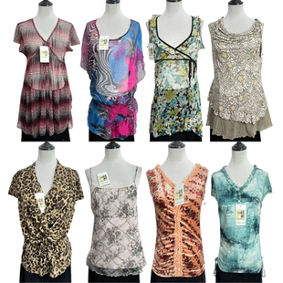 vintage古着X22复古风印花短袖T恤女设计感修身叠穿多色奈奈上衣