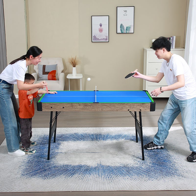 家用可折叠台球桌 免安装儿童3合1室内多功能桌球台乒乓球桌亲子