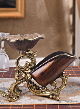 欧式奢华复古个旧客厅酒柜装饰品家用美式中式红酒架摆件高脚杯架