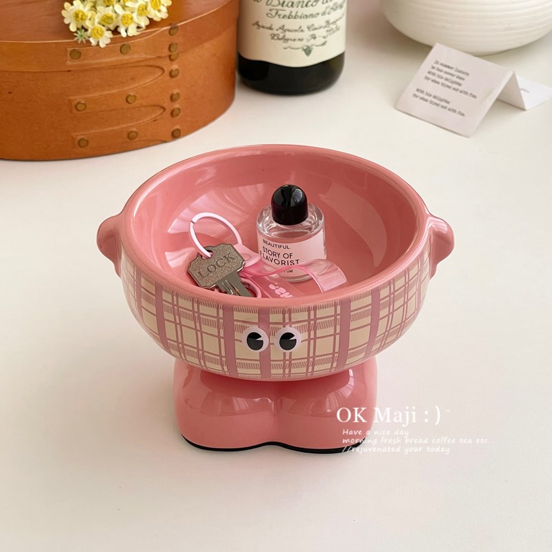 入户玄关钥匙收纳可爱创意装饰摆件高级感电视柜茶几桌面收纳盒