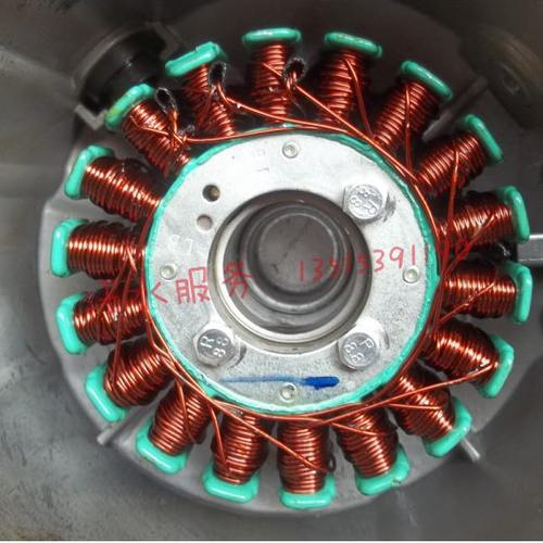 宗申雷沃250水冷V5威锋海啸发动机18级三相发电线圈定子磁缸