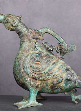 山西晋候鸟尊赵卿鸟尊青铜器仿古摆件古玩收藏高档商务礼品