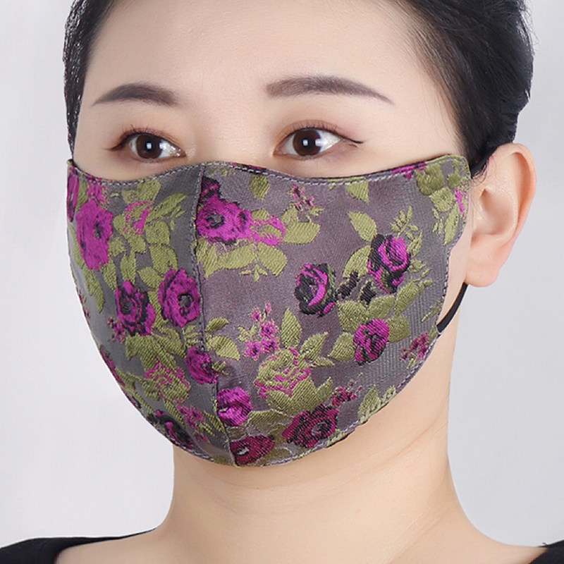 冬季保暖口罩女士加厚棉布新款高颜值成人面罩防寒尘国风复古刺绣,居家日用,口罩,淘宝优惠券,粉丝福利购,淘宝优惠卷