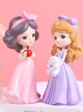 少女心魔法公主树脂工意品摆礼公主梦卡通人物办家居创艺装饰件品
