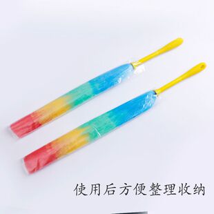 鸡毛撢子除尘家用静电除尘撢子可水洗可弯曲子尘毛塑料撢不除掉刷