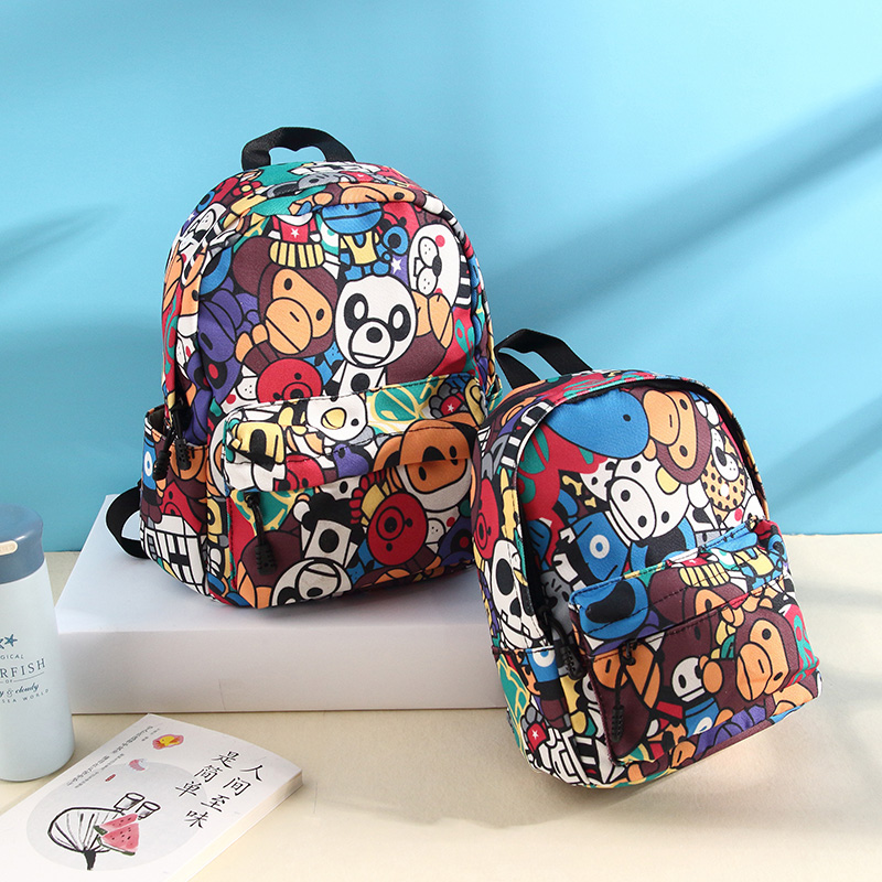 儿童书包幼儿园小学生男女孩双肩帆布卡通可爱宝宝书包儿童背包